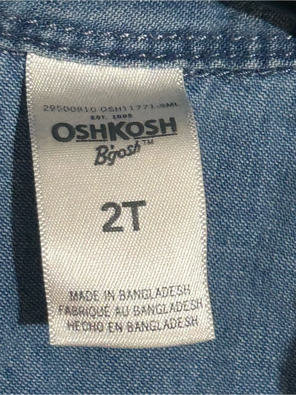 OshKosh B'gosh Blue Chambray Top - 2T